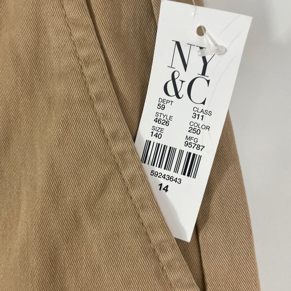 NWT Size 14 NY & Company Women Khaki Tan Shorts Style 4626 Casual Summer - Picture 5 of 5